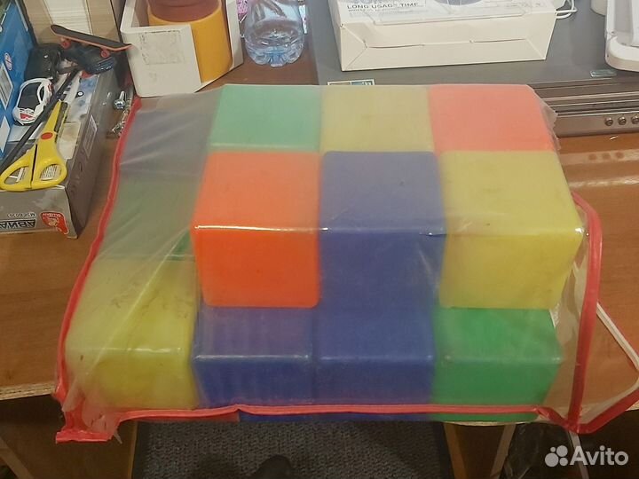 Детские кубики 18 шт б/у