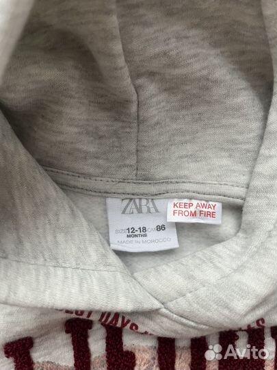 Толстовка детская zara 86 новая