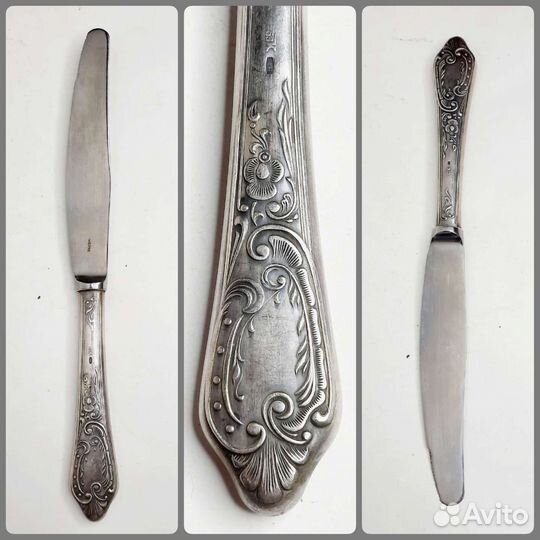 Нож для масла с серебряной ручкой 875пр