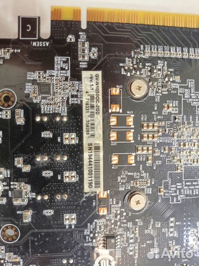 Видеокарта Gigabyte gtx 1050 2Gb