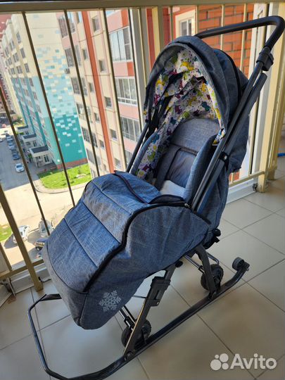 Детские санки коляска