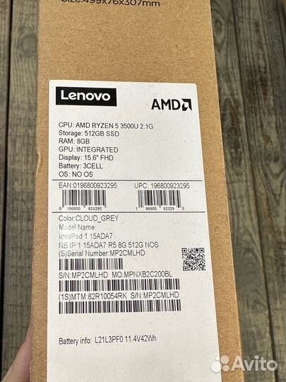 Ноутбук lenovo IdeaPad 1 15ADA7 (82R10054RK)