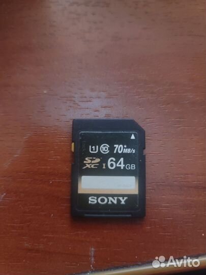 Карта памяти Sony 64 GB sdxc 70MB/C