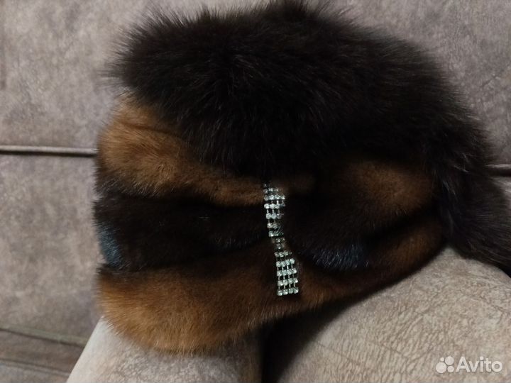 Шапка норковая женская