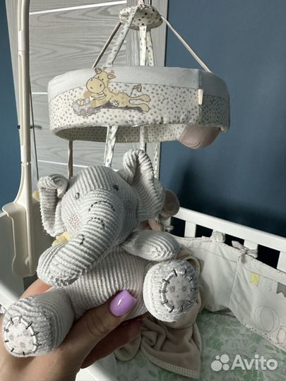 Мобиль и бортики mothercare медведи