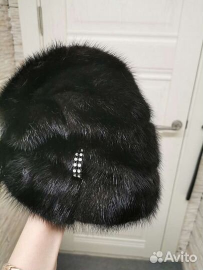 Шапка норковая женская бандана