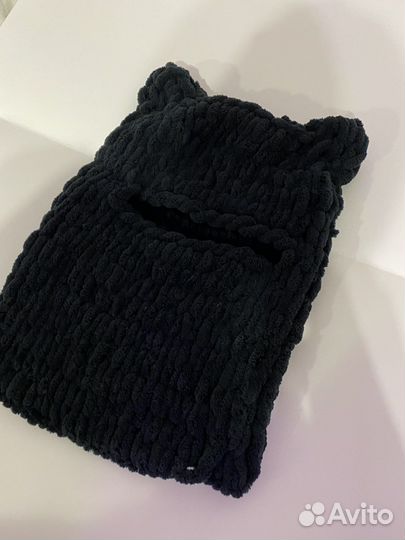 Балаклава с ушками кошки