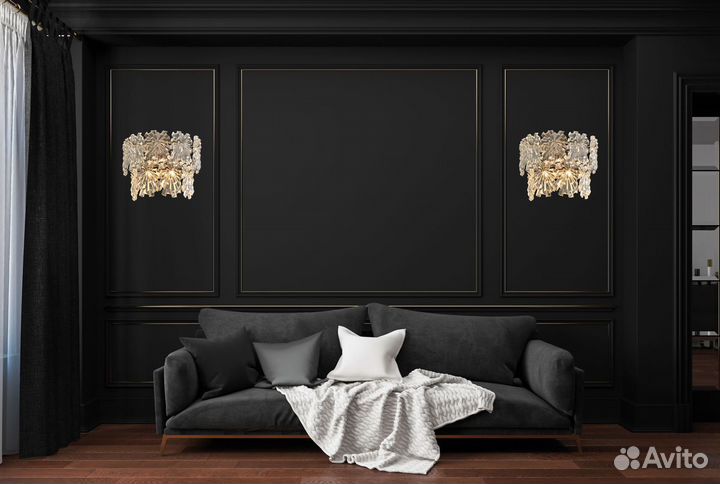 Настенный светильник iLamp Homy W2545-2 Nickel