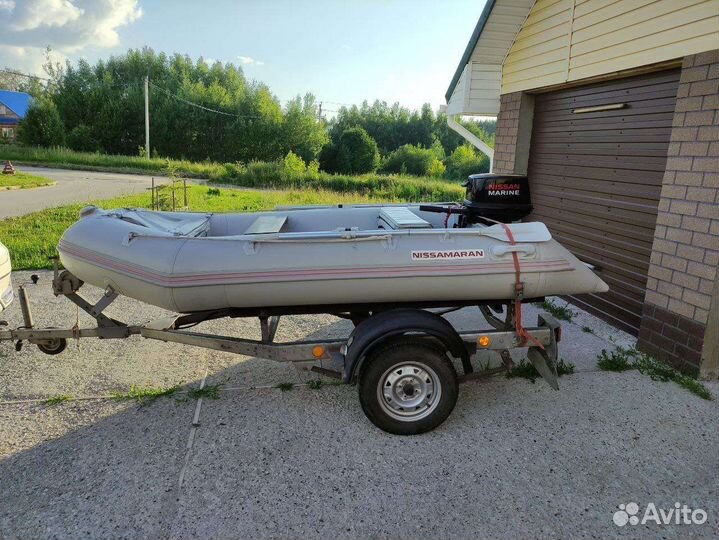 Лодка пвх с мотором и прицепом