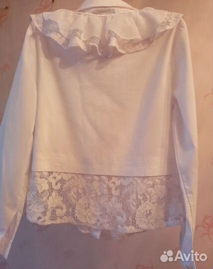 Блузка школьная белая