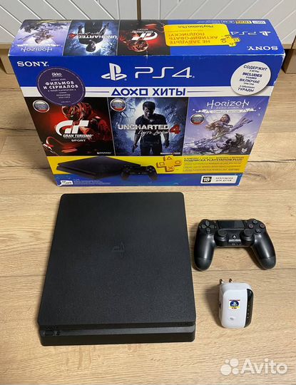 Прошитая PS4 Slim 500 gb с коробкой + активатор