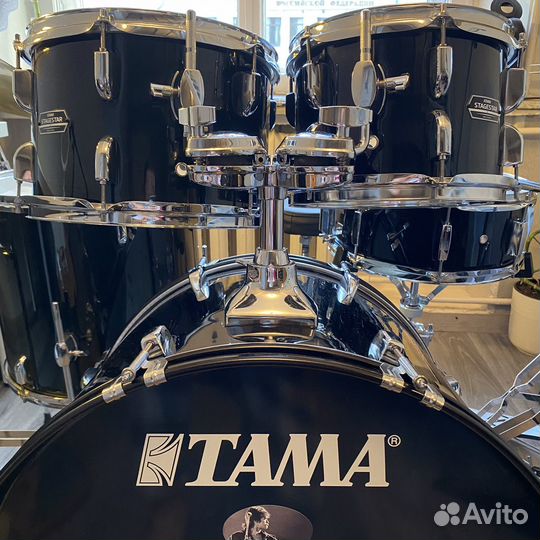 Настроенная, комплект с тарелками — установка