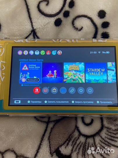 Nintendo switch lite +картридж animal crossing