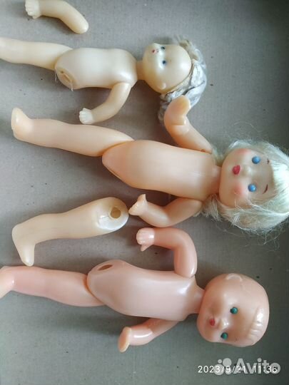 Кукла СССР, паричковая, рельефная.Одним лотом