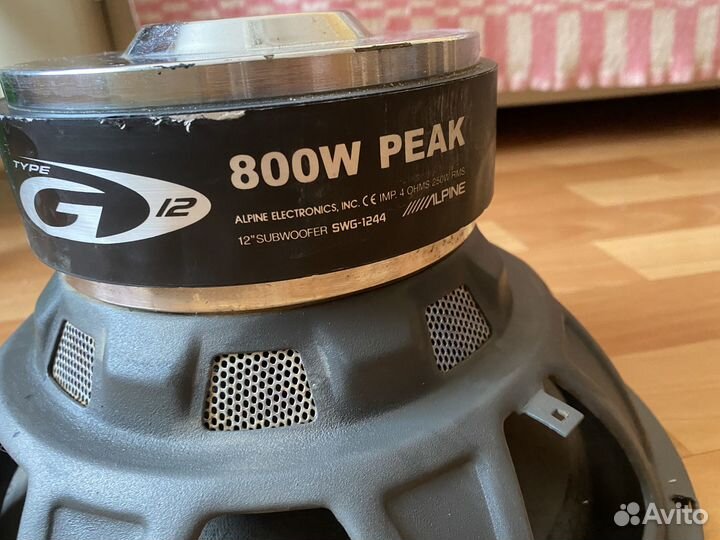 Subwoofer Alpine SWG-1244