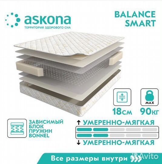 Матрас Аскона Balance Smart 180х200