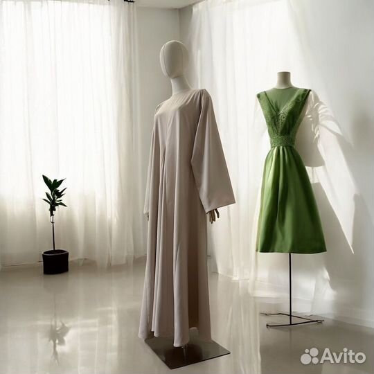 Платье с клиньями из костюмной ткани