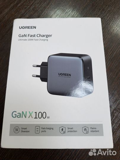 Зарядка Ugreen CD254 2xUSB-C 100W GaN