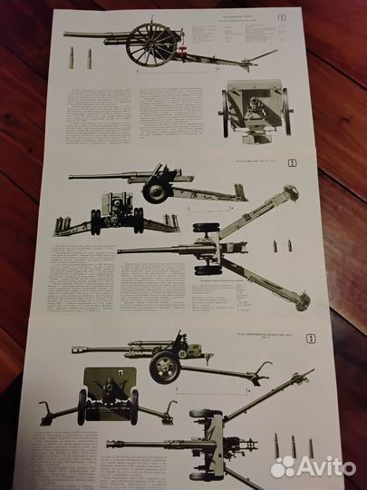 Плакат. Ствольная и реактивная артиллерия. ДОСААФ