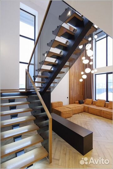 Лестница монокосоур + ступени