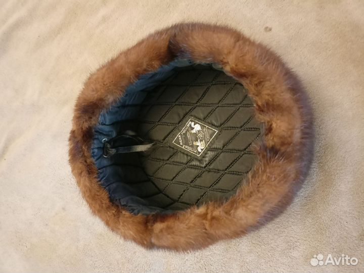 Норковая шапка мужская