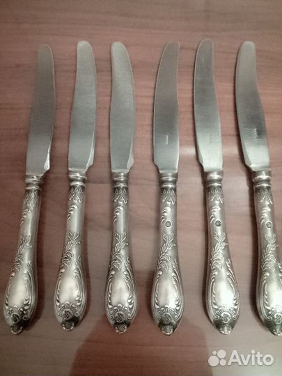 Столовые вилки, ложки, ножи, из мельхиора СССР