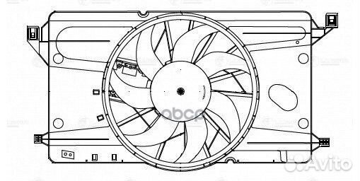 Электровентилятор охлаждения LFK2540 luzar