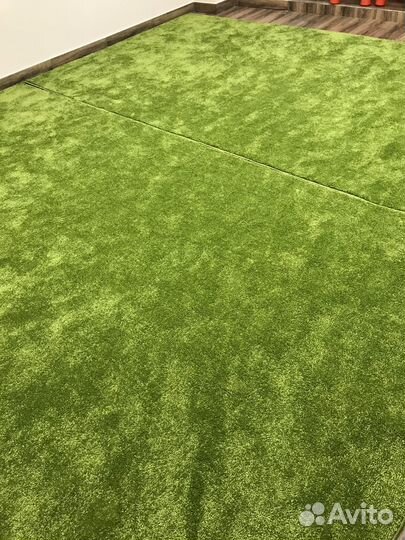Ковёр зелёный однотонный - цена за 2 ковра
