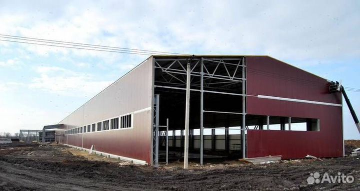 Ангар каркасный