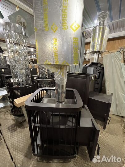 Печь дровяная для бани Варвара Мине Сетка 2022