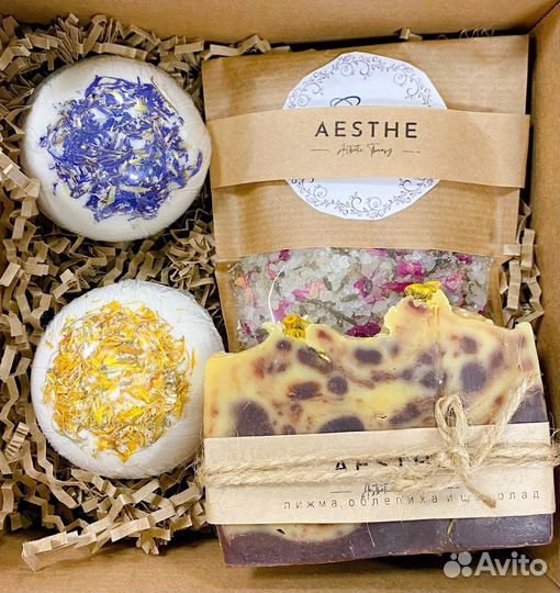 Подарочные наборы «Бомбочка + Мыло ручной работы»