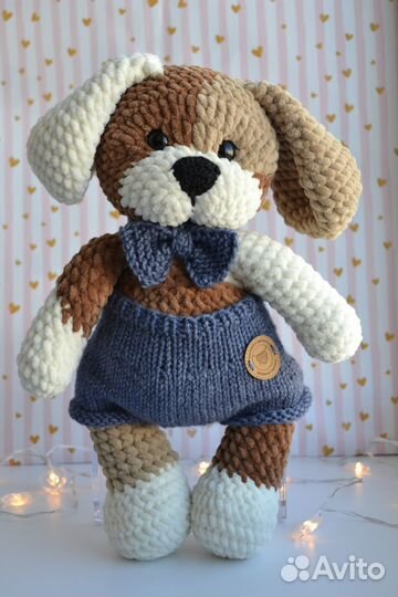 Вязаные игрушки Щенок