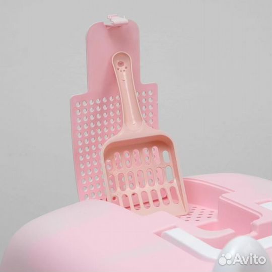 Туалет-домик с большим выдвижным поддоном, 53 х 41