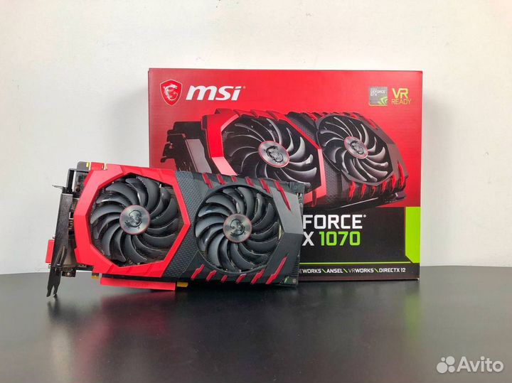 Видеокарта GeForce GTX 1070 Msi GamingX 8GB