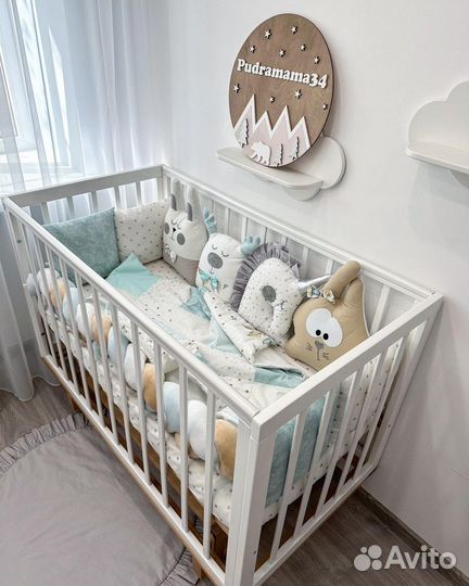 Для новорождённого, Комплект, Бортики заерюшки