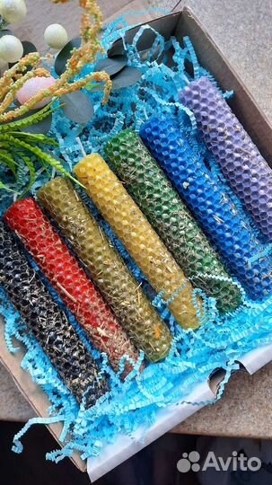 Свечи ручной работы из вощины