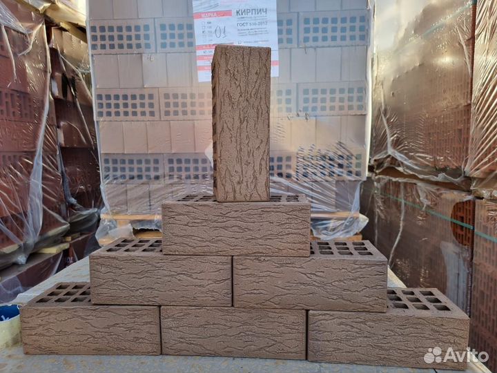 Кирпич облицовочный Шоколад Ольха-1 полуторный