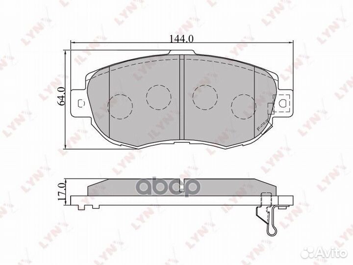 Колодки тормозные lexus GS/IS/SC 3.0-4.3 97- пе