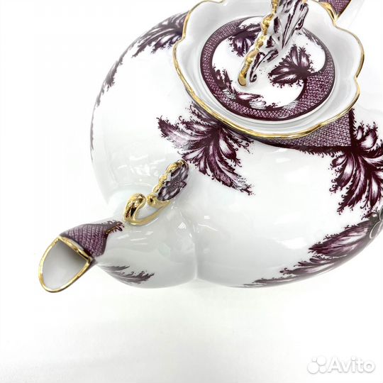 Доливной фарфоровый чайник 