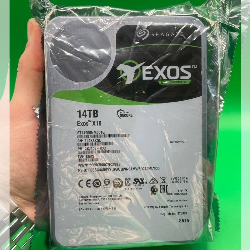 [ST14000NM001G] 14тб Seagate Exos St14000nm001g