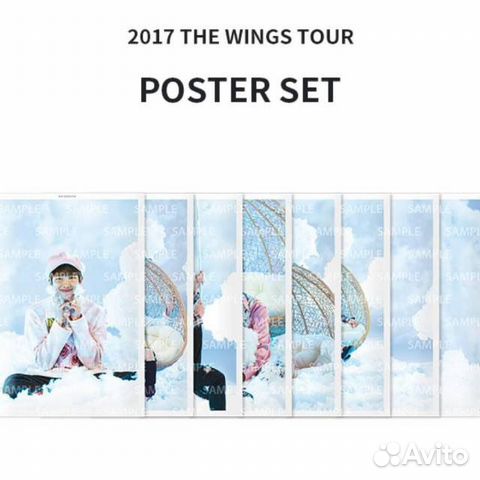 Bts wings постер бтс плакат официальный