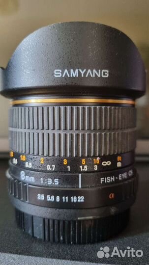 Объектив Samyang 8mm f3.5 Fish-eye для Sony