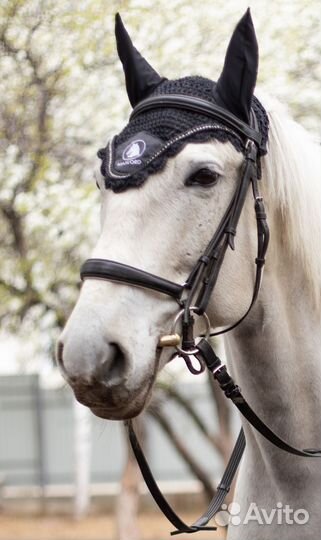 Конная амуниция ушки для выступления черные