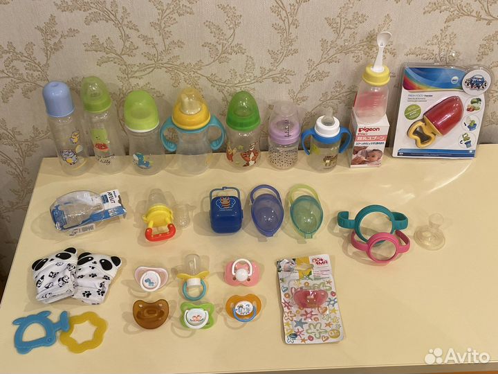 Бутылочки, соски, грызунки, наблеры, контейнеры