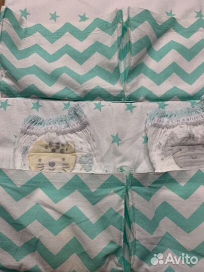 Бортик на детскую кроватку для подгузников