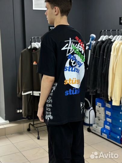 Футболка оверсайз Stussy 8 ball