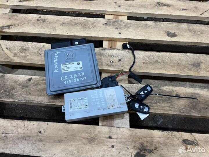 Комплект Cas Dme ключ Bmw 5 E60 N52B25 2005