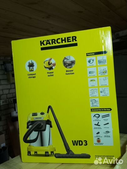 Пылесос Karcher WD 3 P S V-17/4/20
