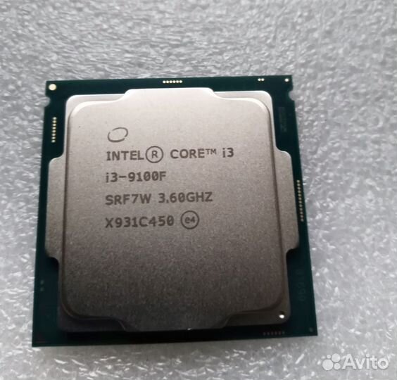 Процессор intel core i3 9100f