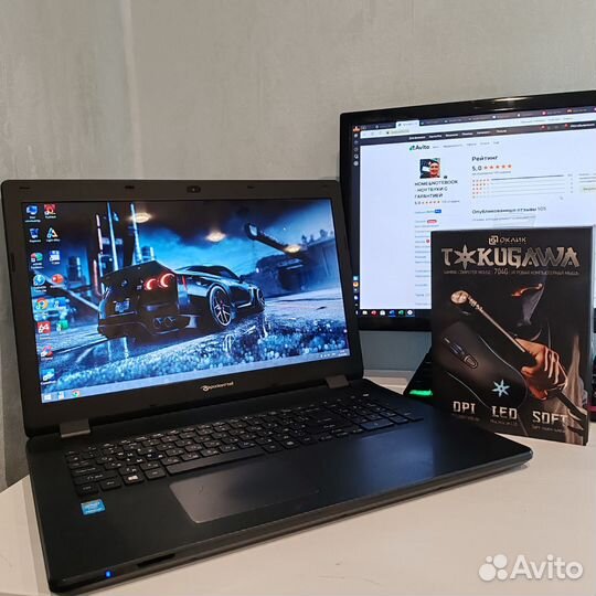 Большой ноутбук 17.3 RAM8GB HDD1TB intel WIN8